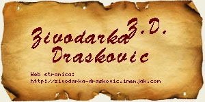 Živodarka Drašković vizit kartica
